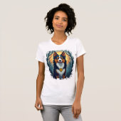 Verfluchte Collie Kriecherei T-Shirt (Vorne ganz)