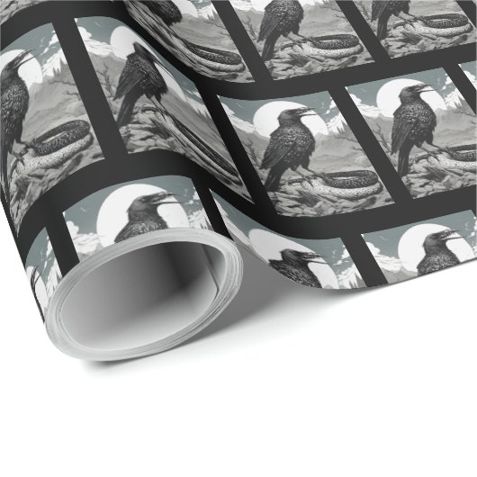 verfluchte Federn Geschenkpapier (Rolleneckpunkt)