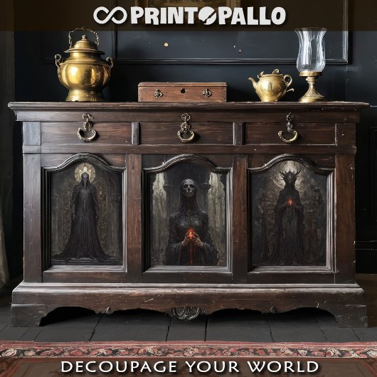 Verfluchte gotische Soul und Dämonen Geschenkpapier Set