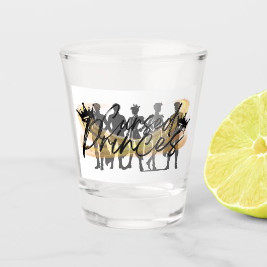 Verfluchte Prinzen Schnapsglas (Vorderseite)