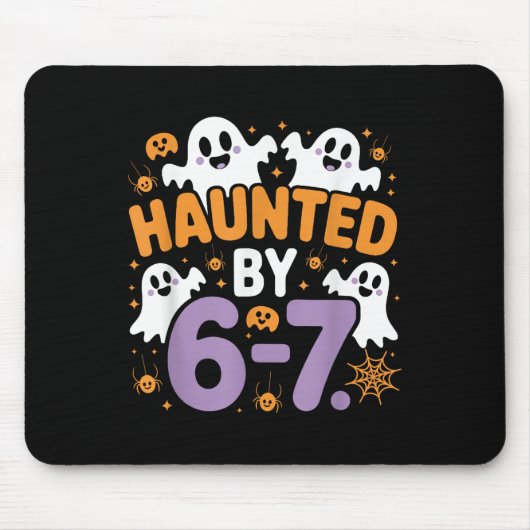 Verfluchte Sechs Sieben 6 7 Meme 67 Skeletthand Ha Mousepad (Vorne)