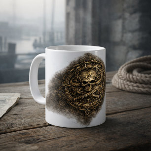 Verfluchtes Münzpiratensigil Kaffeetasse