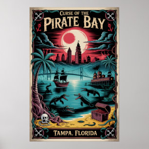 Verfluchtes Tampa, Florida Fluch der Piratenbucht Poster