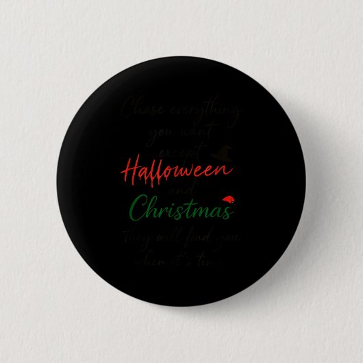 Verfolge alles, was du willst, außer Halloween und Button (Vorderseite)