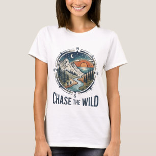 Verfolge das Wilde, erkunde die Welt T-Shirt