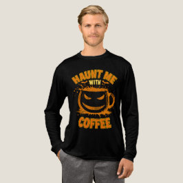Verfolge mich mit Coffee Jack-O'-Lantern Halloween Tri-Blend Shirt