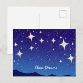 Verfolge Träume Stern Postkarte (Vorne/Hinten)
