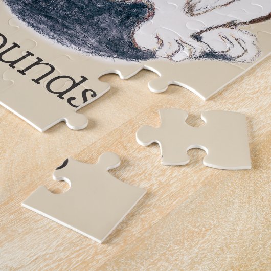 verfolgen Sie der Liebe-Dachshundjagdhunde 8x10 Puzzle (Seite)