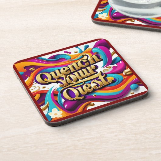 "Verfolgen Sie Exzellenz" Getränkeuntersetzer (Linke Seite)