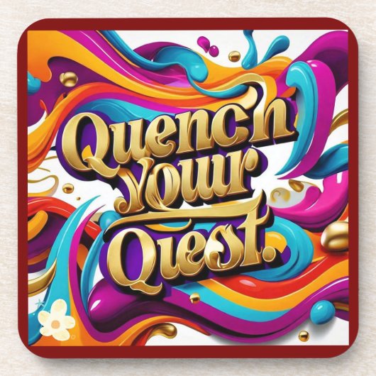 "Verfolgen Sie Exzellenz" Getränkeuntersetzer (Vorderseite)