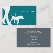 Verfolgen Sie gehende Visitenkarte 3,5" x 2,0", (Vorne/Hinten)