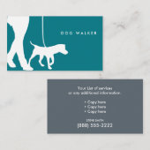 Verfolgen Sie gehende Visitenkarte 3,5" x 2,0", (Vorne/Hinten)