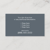 Verfolgen Sie gehende Visitenkarte 3,5" x 2,0", (Rückseite)