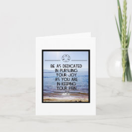 Verfolgen Sie Ihre Joy Note Card - Leere Innenseit Karte