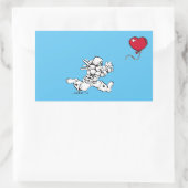 Verfolgen Sie Ihre Leidenschaft Rechteckiger Aufkleber (Tasche)