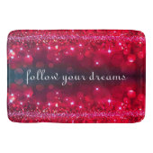 Verfolgen Sie Ihre Träume Cherry Sparkle Badematte (Vorderseite)