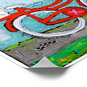 Verfolgen Sie Ihre Träume Fahrraddruck Poster (Ecke)