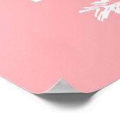 Verfolgen Sie Ihre Träume Rosa Kinder Zimmer Dekor Poster (Ecke)