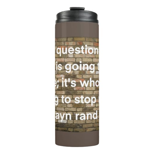 Verfolgen Sie Ihre Träume Thermosbecher (Vorderseite)