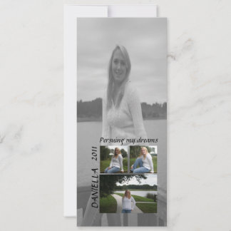 Verfolgen Sie meine Träume Abschluss-Fotokarte Einladung