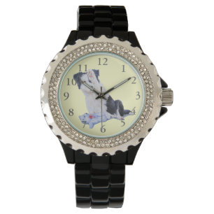 verfolgen Sie Porträtmalerei des niedlichen Armbanduhr