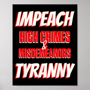 Verfolgen Sie Trumps High Crimes Misshandlungen de Poster