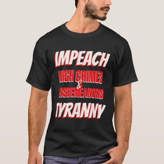 Verfolgen Sie Trumps High Crimes Misshandlungen de T-Shirt (Vorderseite)