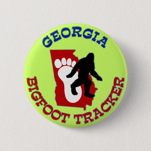 Verfolger Georgia Bigfoot Button (Vorderseite)