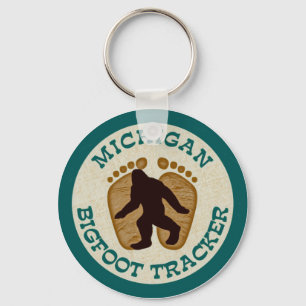 Verfolger Michigans Bigfoot Schlüsselanhänger