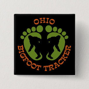 Verfolger Ohios Bigfoot Button