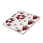 Verfolger-Tier-Abdrücke Fliese (Seite)