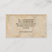 verfolgt Visitenkarten Visitenkarte (Rückseite)