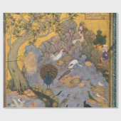 Verfolgung der Vögel durch Habiballah von Sava Geschenkpapier (Flach)