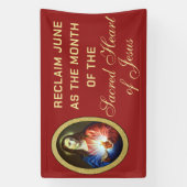 Verfolgung Heiliges Herz Jesu Religiös Banner (Vertikal)