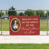Verfolgung Heiliges Herz Jesu Religiös Banner (InSitu)