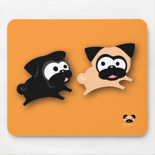Verfolgung Mousepad (orange) (Vorne)