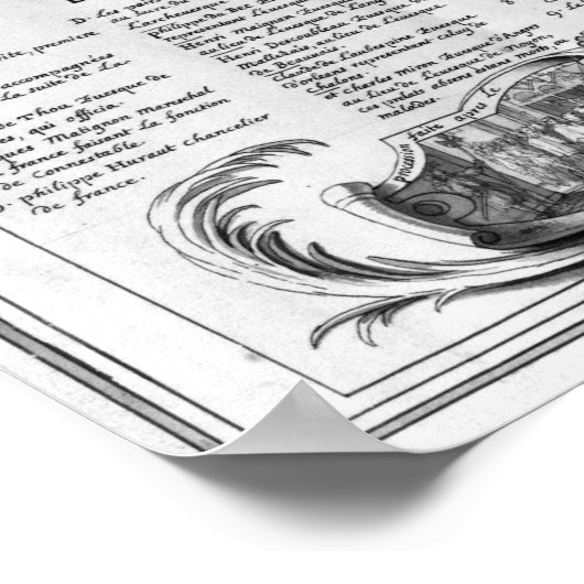 Verfolgung und Krönung von Henri IV Poster (Ecke)