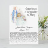 Verfolgung unserer Babyschwester Gesegnete Jungfra Feiertagskarte (Stehend Vorderseite)