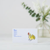Verfolgungs-Huhn Visitenkarte (Stehend Vorderseite)