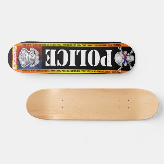 Verfolgungs-Polizei verschalt Skateboard (Horizontal)