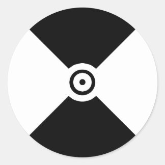 Verfolgungsmarkierungstyp 1 runder aufkleber