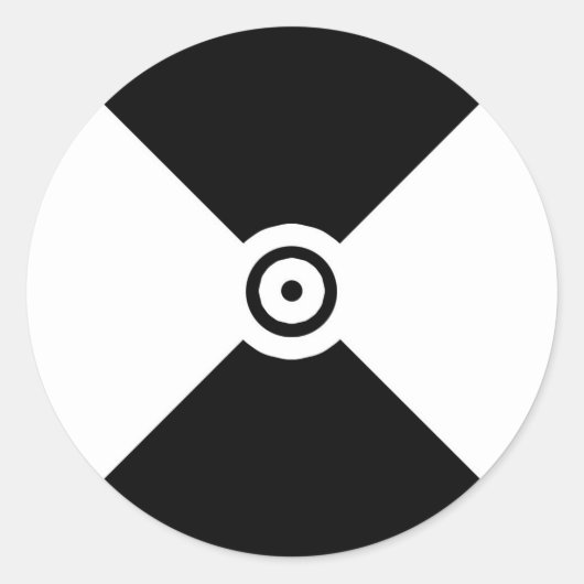 Verfolgungsmarkierungstyp 1 runder aufkleber (Vorderseite)