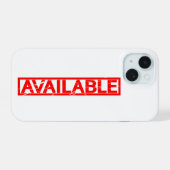 Verfügbare Briefmarke iPhone 15 Hülle (Rückseite (Horizontal))