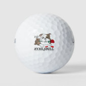Verfügbare Golfplätze Golfball (Vorderseite)