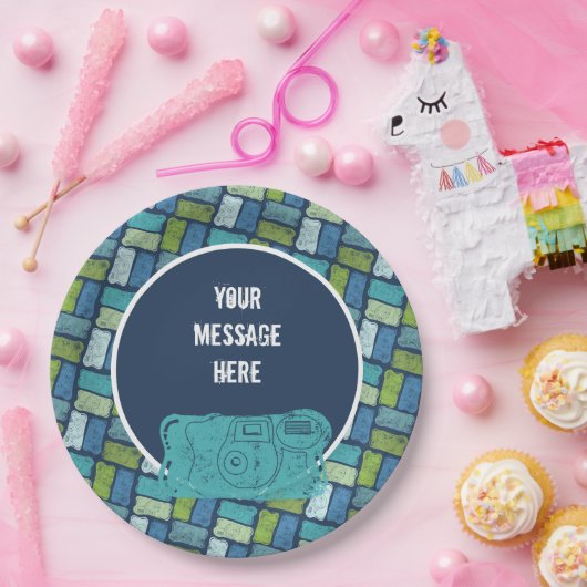 Verfügbare Kameras - benutzerdefinierte Meldung Pappteller (Party)