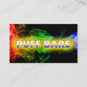 Verfügbare Vape Puff Bar Black Business Card Visitenkarte (Vorderseite)