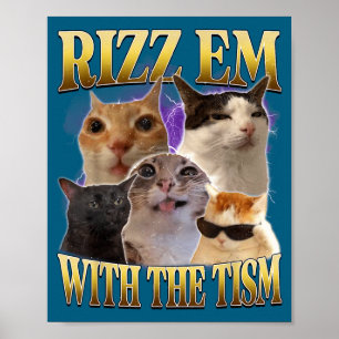 Verführ sie mit dem Tism Vintage Retro 90er Lustig Poster
