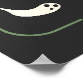 Verführerisch Adorable Funny Halloween Ghost-Redew Poster (Ecke)