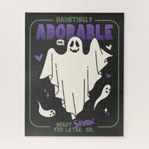 Verführerisch Adorable Funny Halloween Ghost-Redew Puzzle