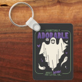 Verführerisch Adorable Funny Halloween Ghost-Redew Schlüsselanhänger (Vorderseite)